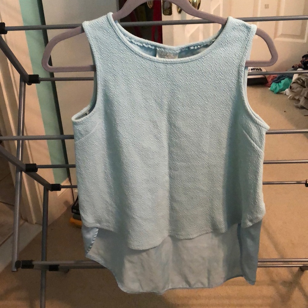 Two-toned blue tank top